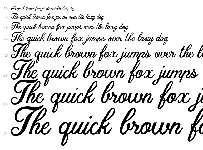 Christmas Time font waterfall